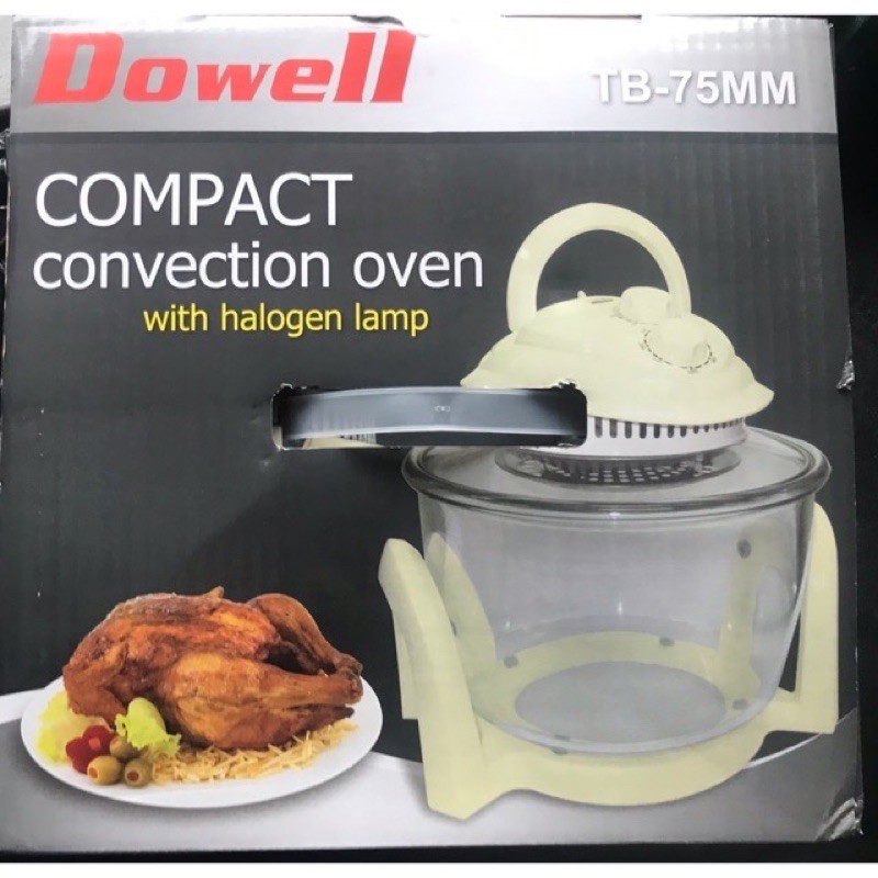 dowell compact convection oven with halogen lamp