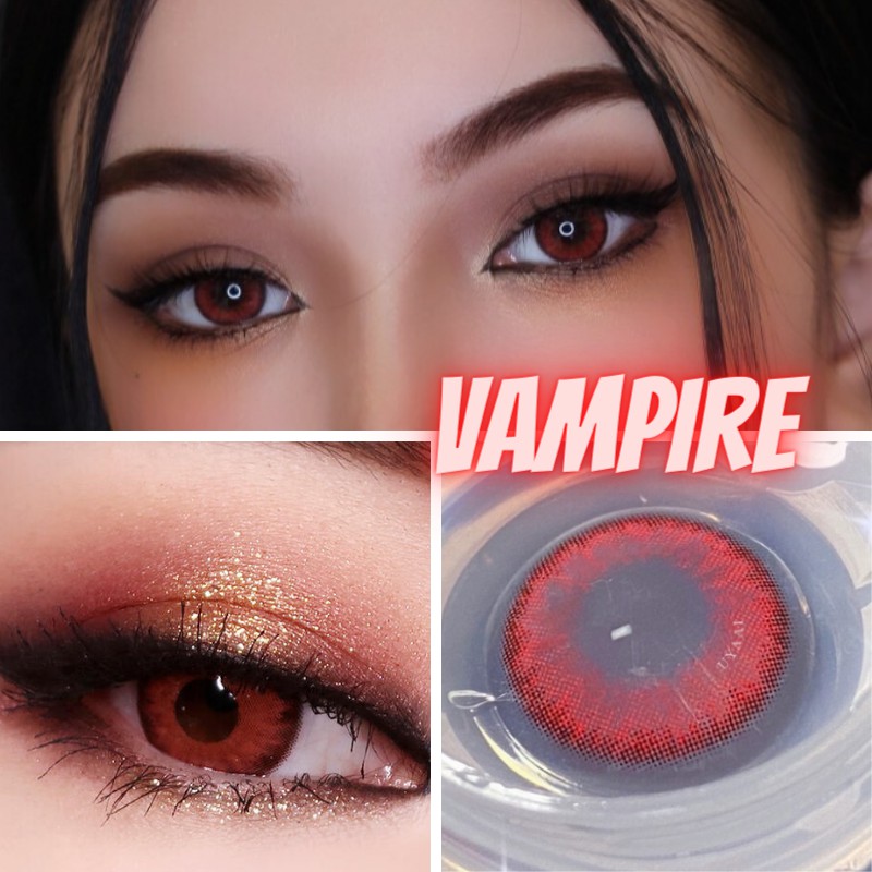 UYAAI 2Pcs/Pair Vampire Series Twilight Eyes Vampire Eyes Red Lenses ...