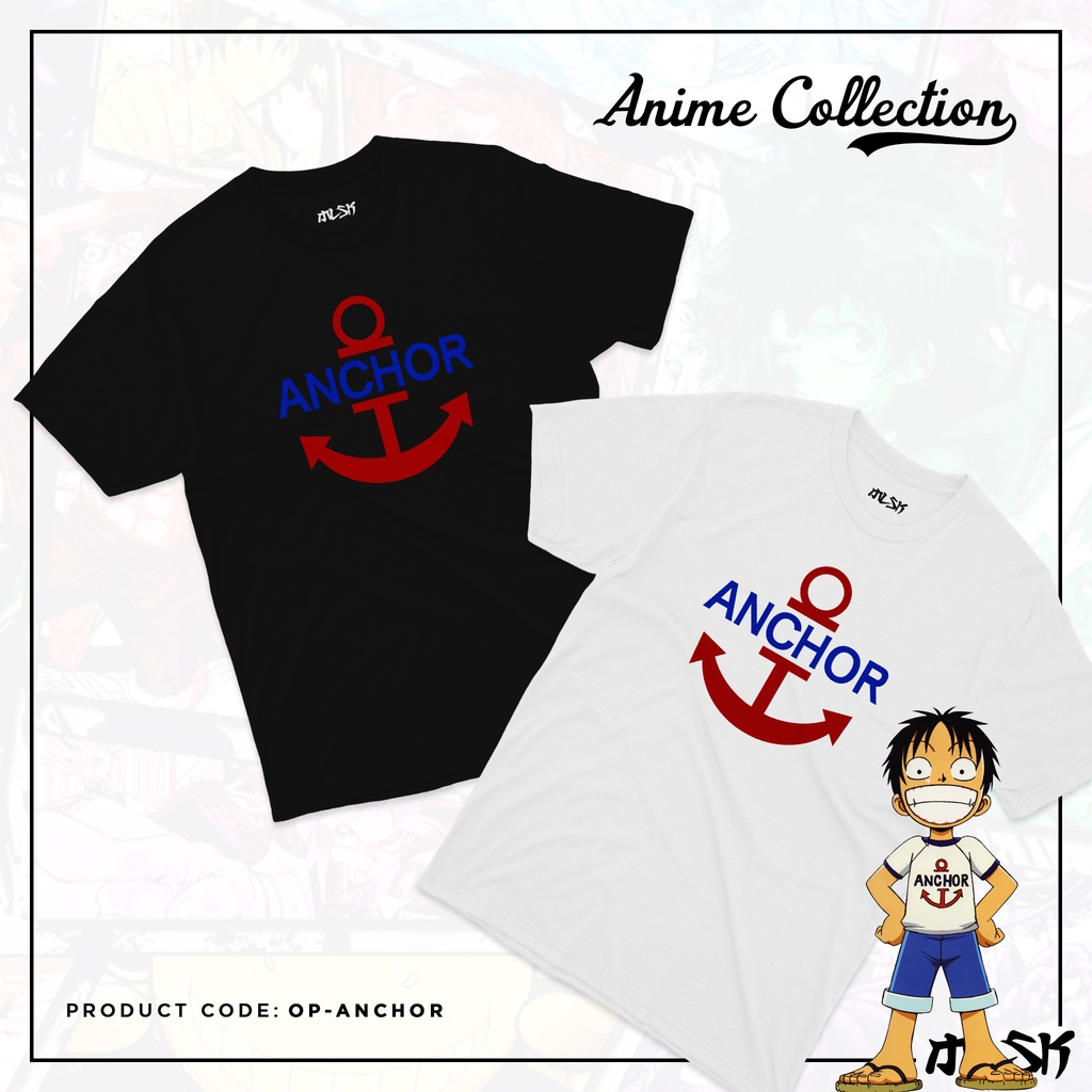 LUFFY ANCHOR ONE PIECE ANIME TSHIRT LUFFY ANCHOR ONE PIECE ANIME