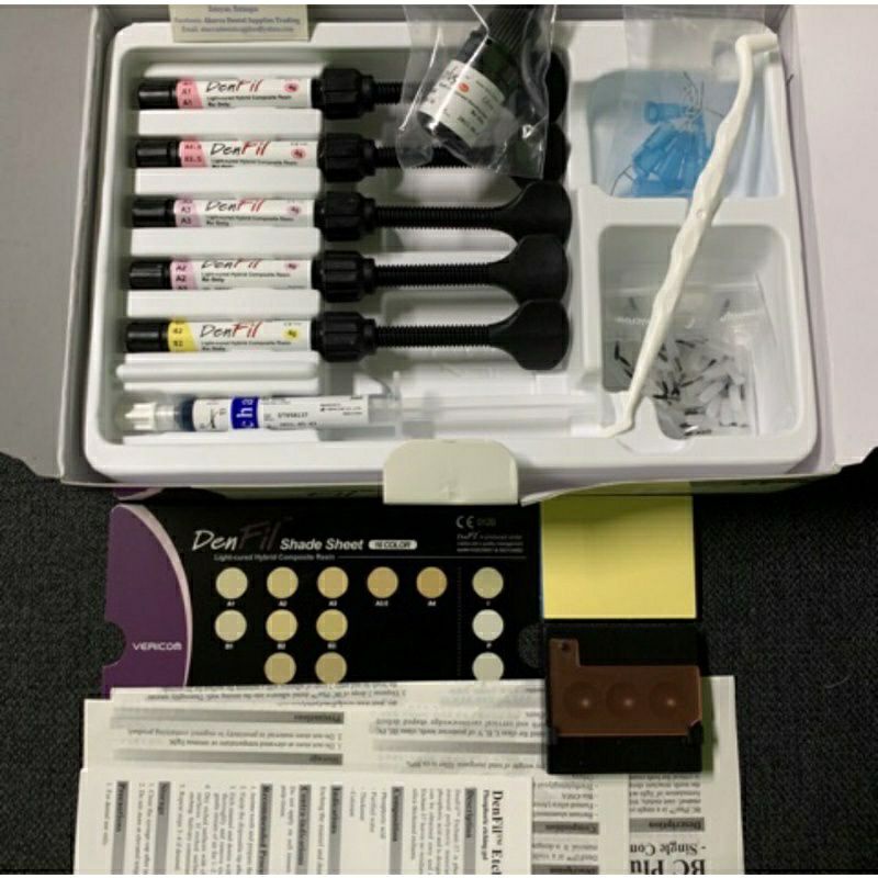 Denfil Composite Resin Set With Etchant And Bonding Long