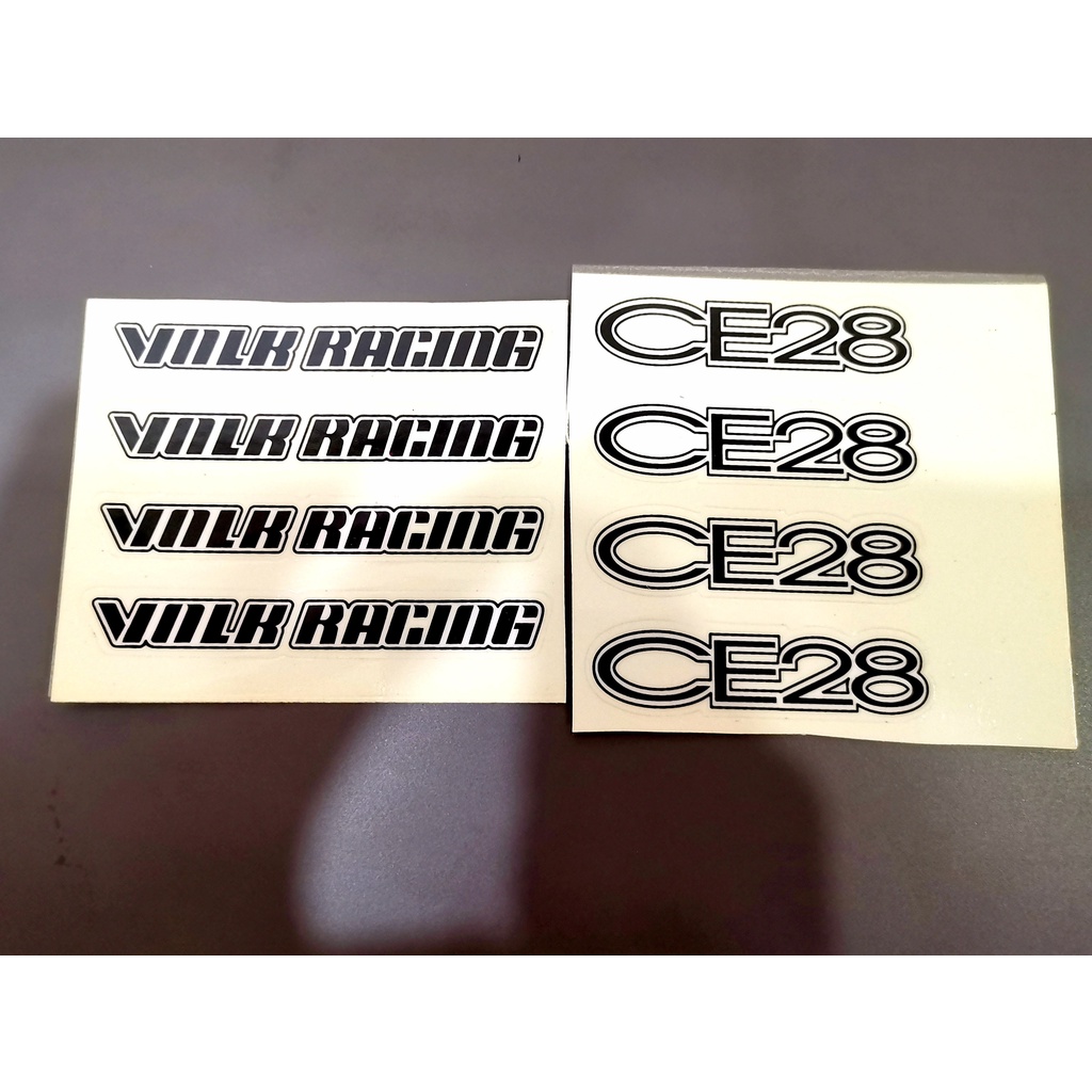 RIM STICKER RAYS VOLK RACING CE28 1SET(4PCS)/Ce28 Auto Option Sticker ...
