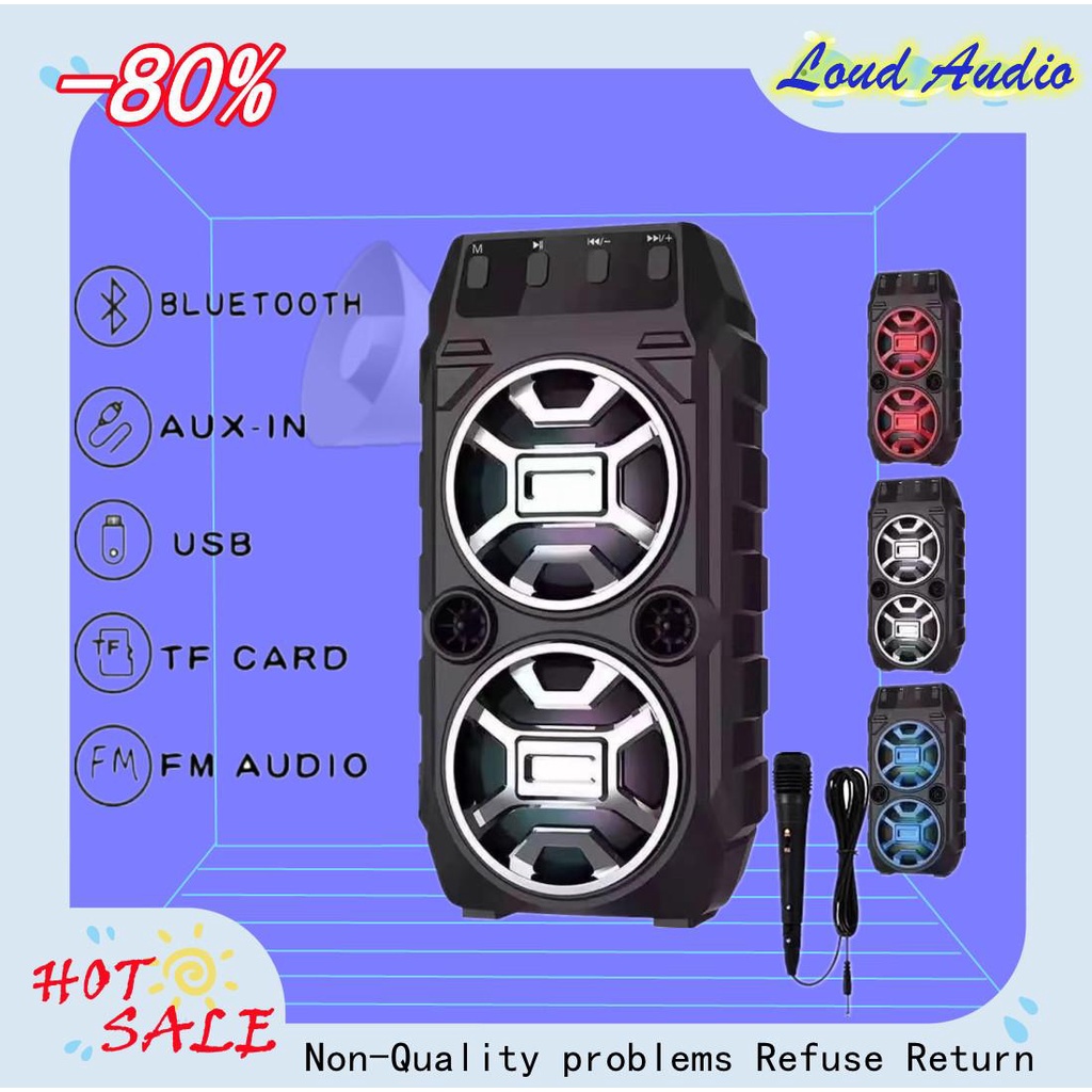 KTS1062T Stereo Dual Karaoke Portable Wireless Speaker with stand With