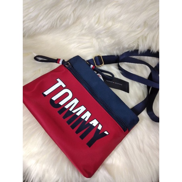 Tommy hilfiger outlet sling bag red