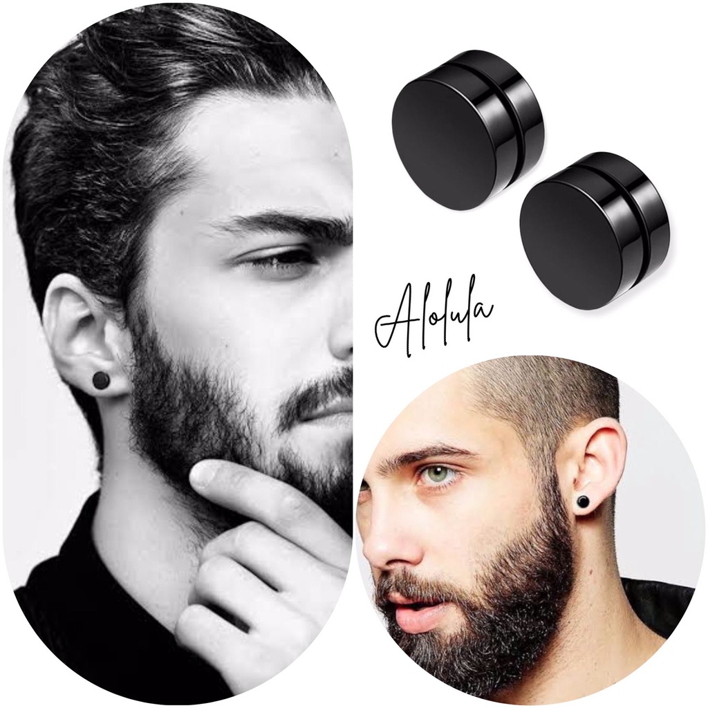 Alula - Magnet Earrings / Black Earrings / Men's Earrings / Men's ...