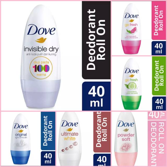 Dove Deodorant All Variant 40ml | Shopee Philippines