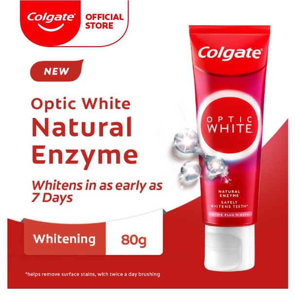 Colgate Optic White Enzyme Toothpaste 80g | Shopee Philippines