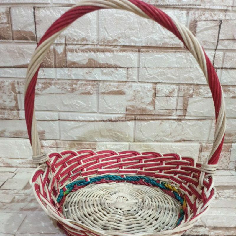 Rattan with Buri Rope MultiPurpose Native Basket Oval Medium Shopee