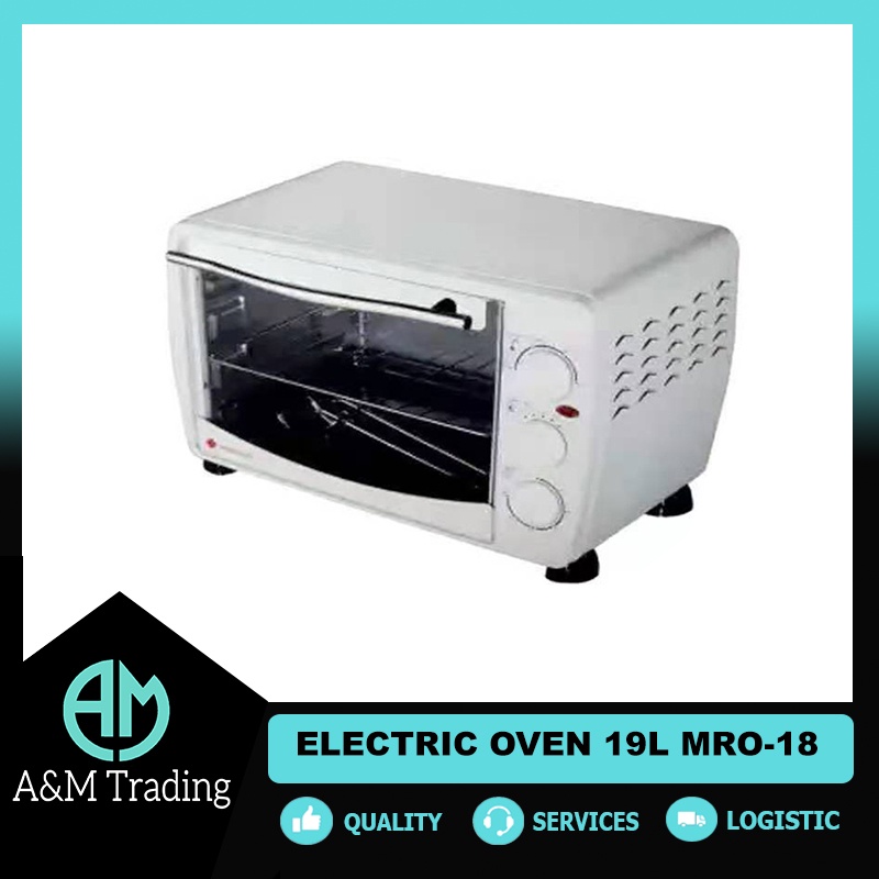 Micromatic MRO18 Electric Rotisserie Oven 19L (White) Shopee Philippines