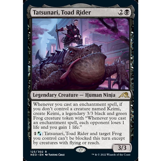 Magic the Gathering Singles - Tatsunari, Toad Rider - Kamigawa: Neon ...