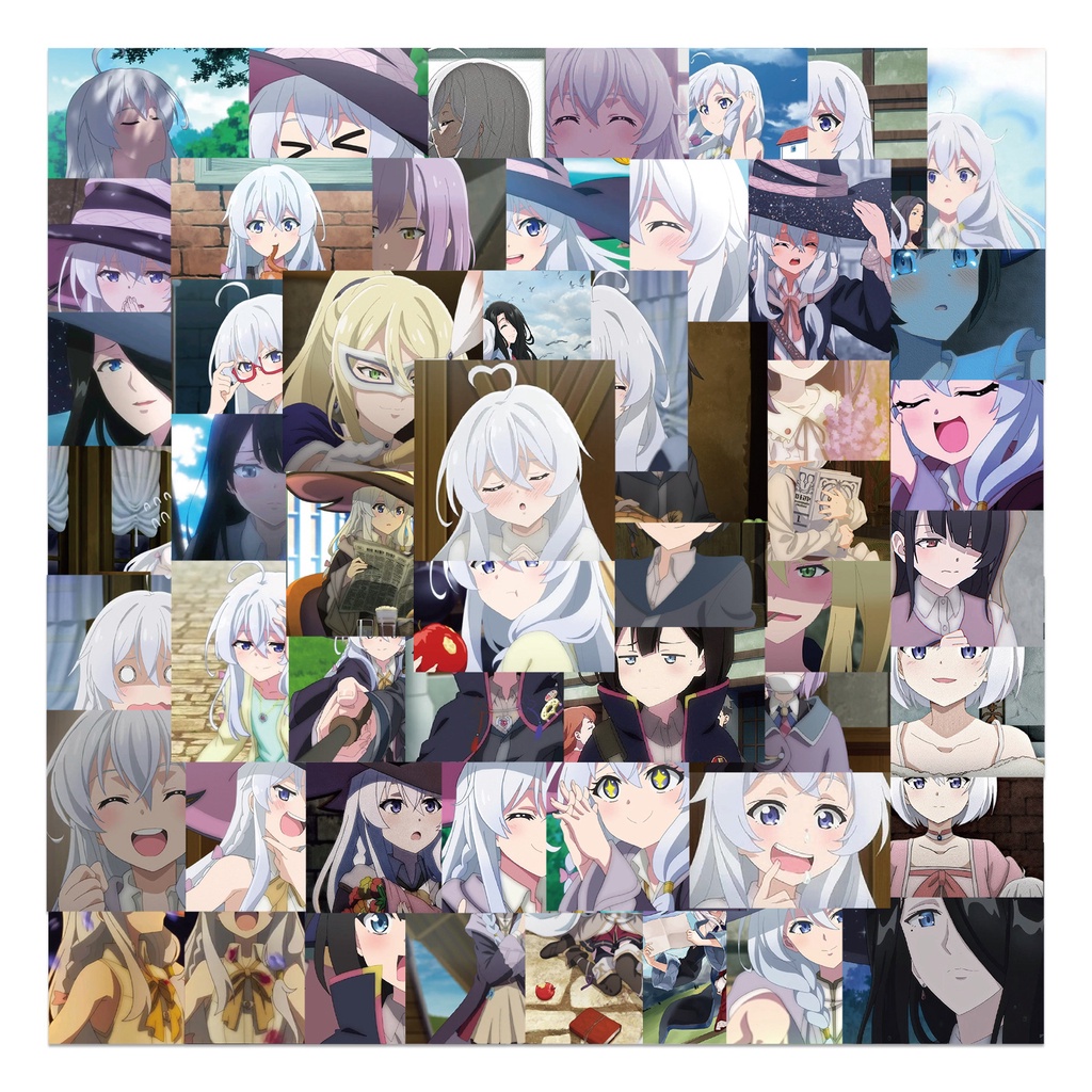 62PCS Hot Anime Wandering Witch: The Journey of Elaina Stickers For ...