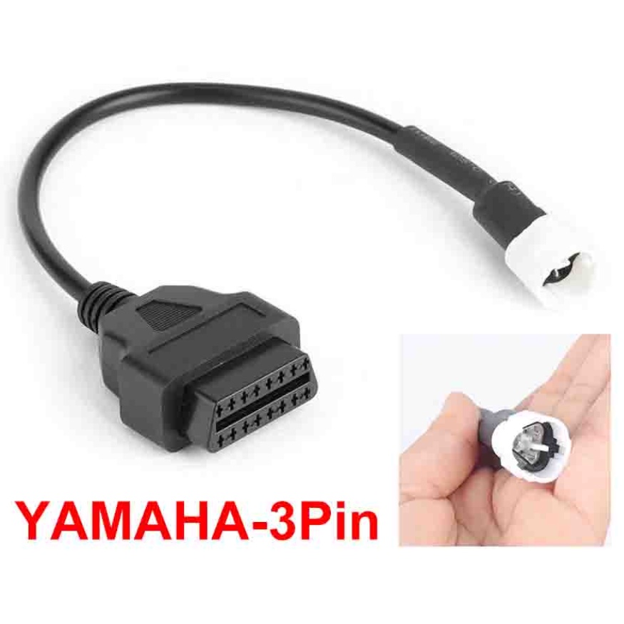 Câble De Diagnostic OBD2 Pour Moto - Adaptateur 3/4/6 Broches Pour Yamaha, Honda - Connexion Outil De Lecture De Codes Erreur