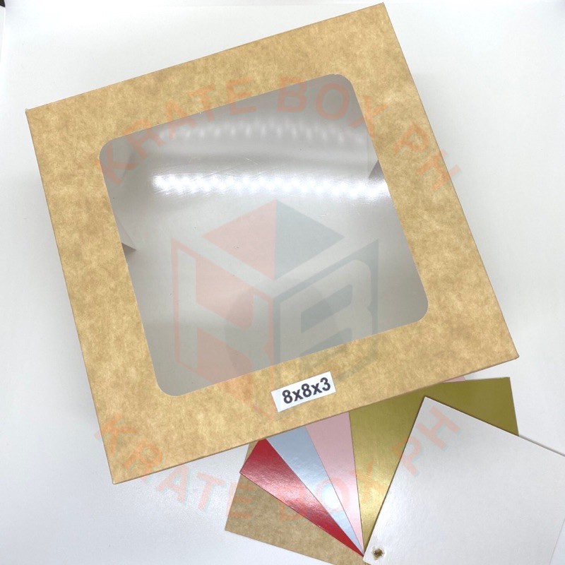 8” x 8” x 3” Preformed Pastry Box | Shopee Philippines