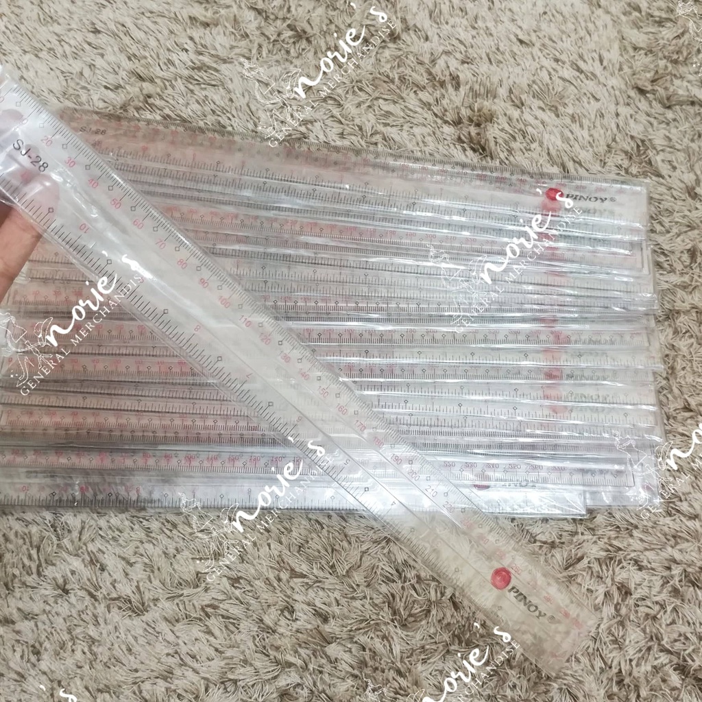 PINOY Transparent Ruler 12 inches | Shopee Philippines