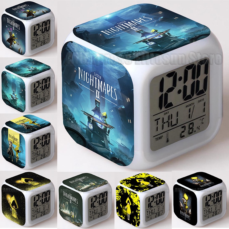 Little Nightmares 2 Alarm Clock Kids Wake Up Light Digital Clock Kid
