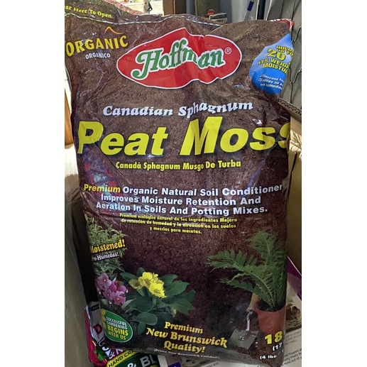 Hoffman Canadian Sphagnum Peat Moss - 10 qt bag