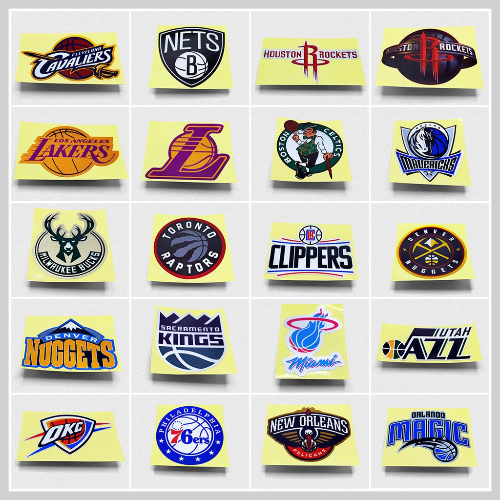 NBA Logo - Reflectorized Stickers - Part 01 | Shopee Philippines