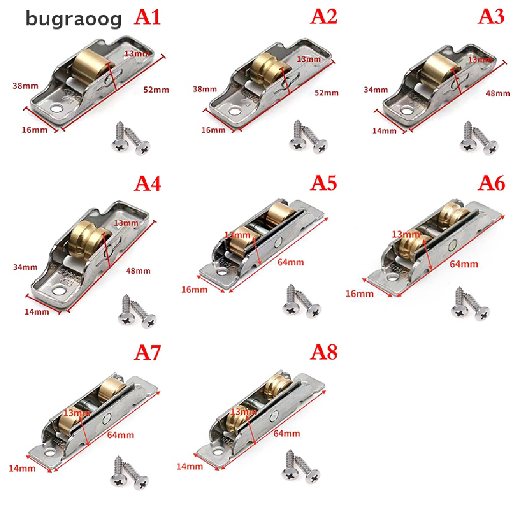 bugr Sliding wheels rollers Heavy Mute stainless steel Sliding Door ...