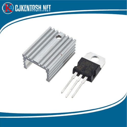 L7805Cv 5V Voltage Regulator (10pcs) with Aluminum Heatsink Heat Sink