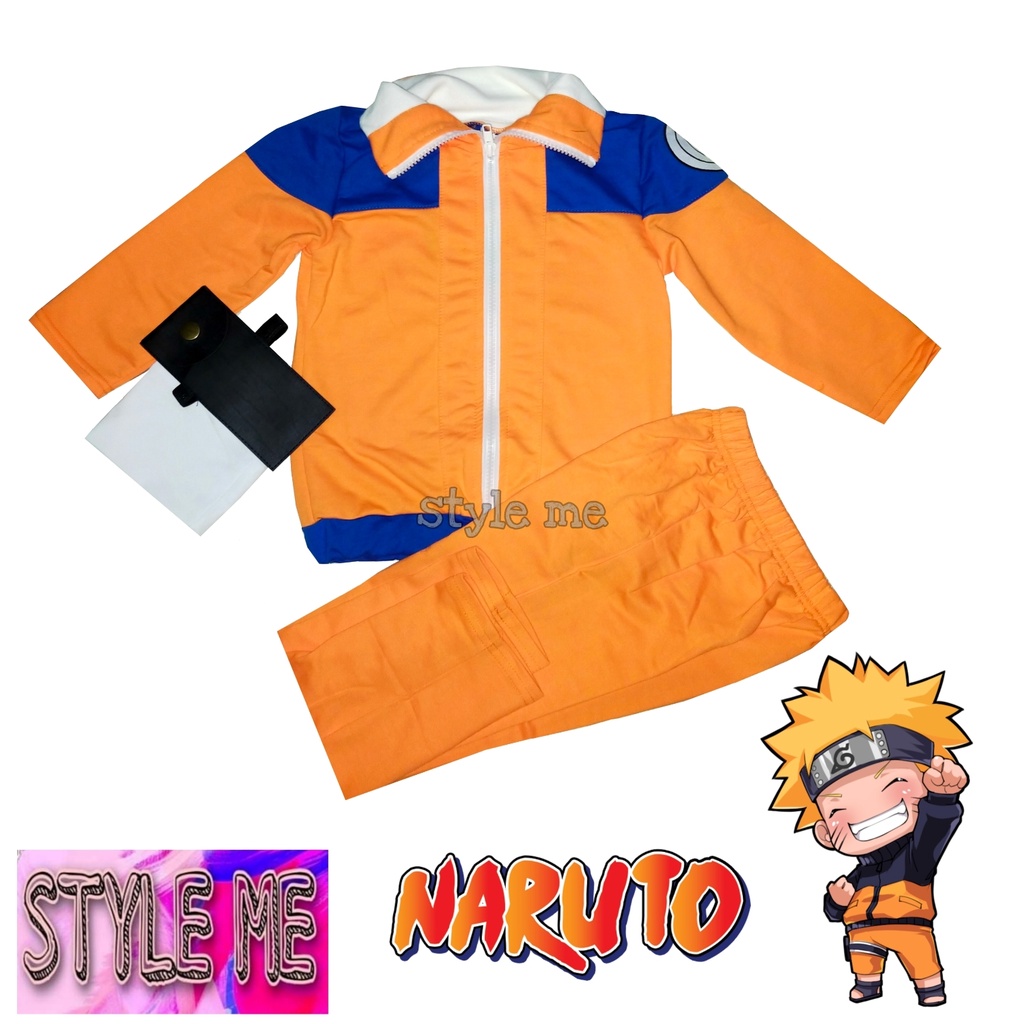 Naruto Costume For Kids Cosplay Roleplay Birthday Party Dress up or Any dress up party Shopee