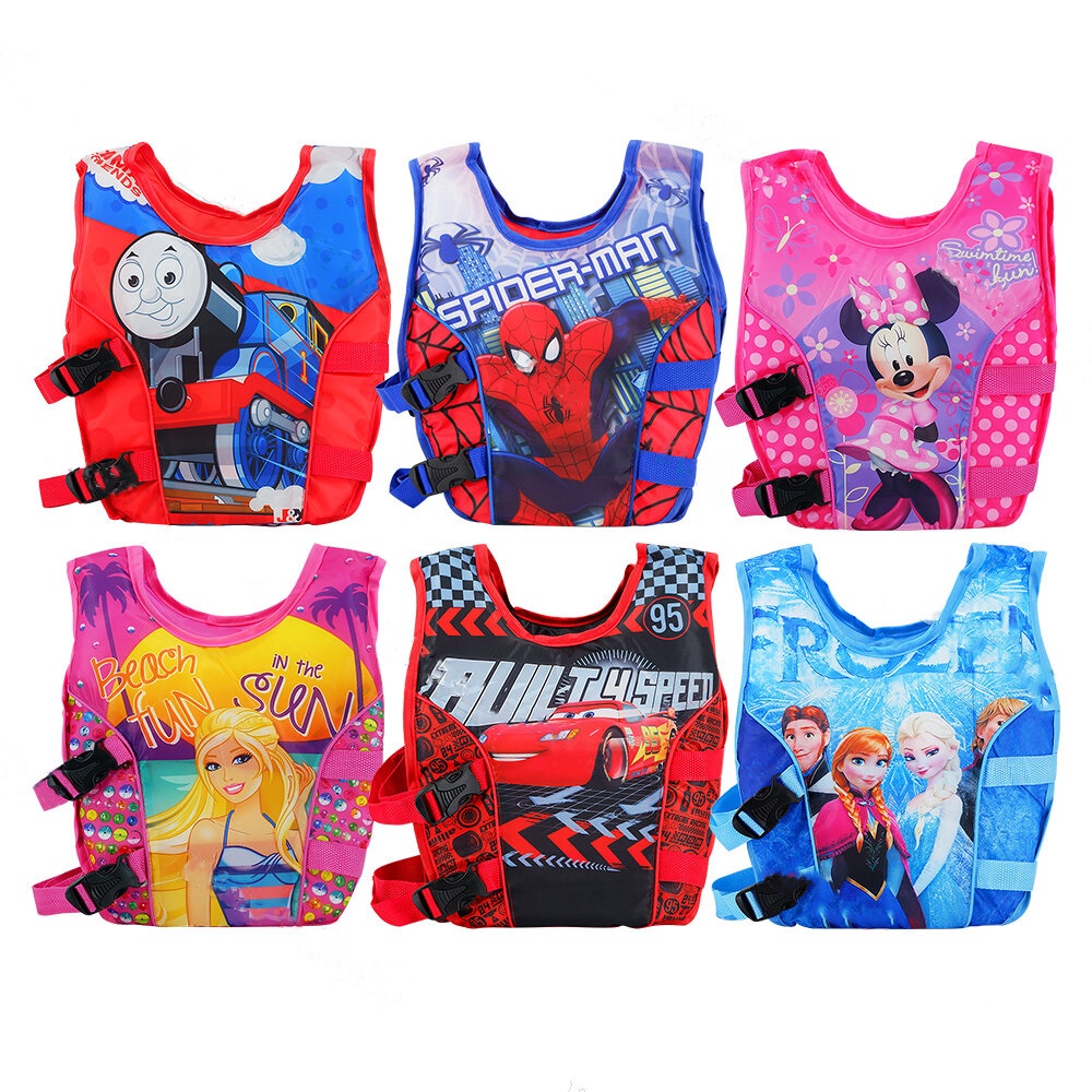 Kids Cartoon Character Over the Neck Life Vest Jacket for Outdoor Water ...