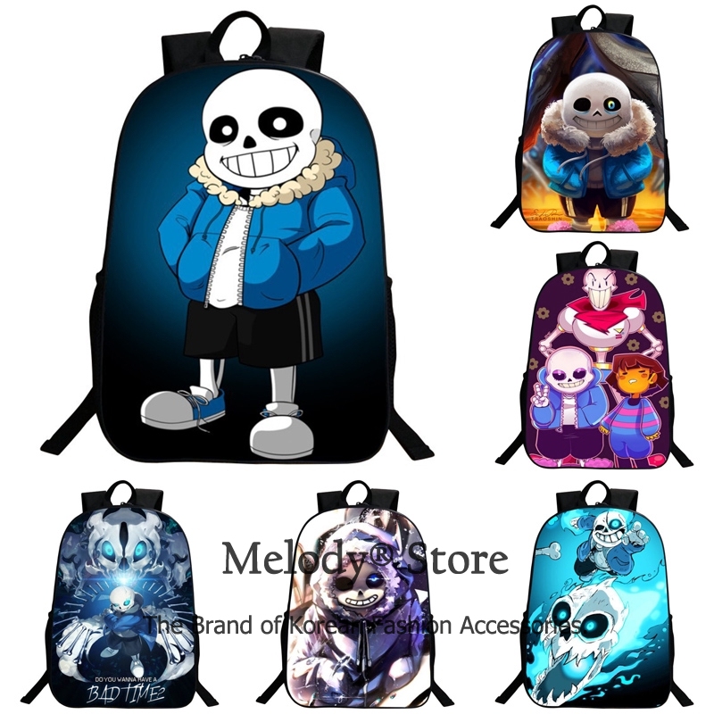 Melody Instock Undertale Bag Sans Papyrus Kids Backpack Girls Boys ...