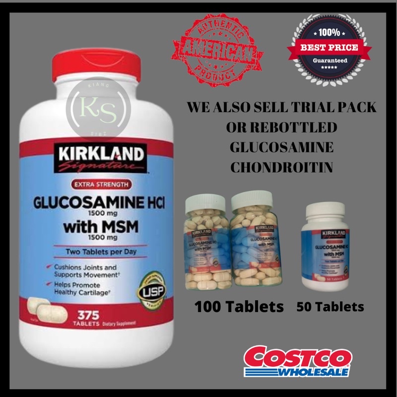 KIRKLAND GLUCOSAMINE HCI WITH MSM (MARCH 2024) Shopee Philippines