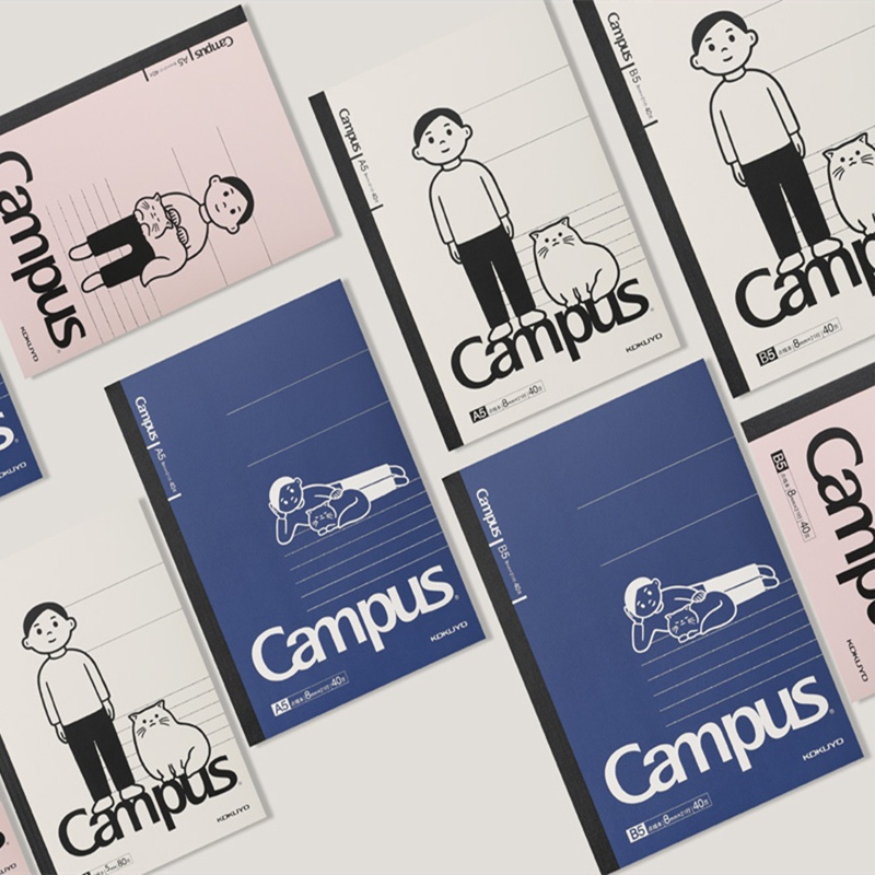 Limited Kokuyo X Noritake Joint Notebook Campus Cat Memo A6 Wireless ...