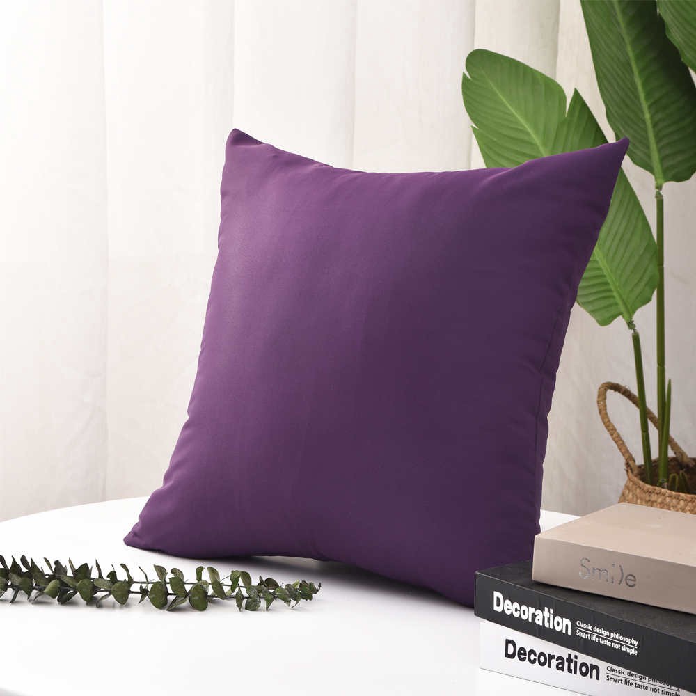 Waterproof 40x40 45x45 50x50 60x60cm Plain Solid Color Cushion