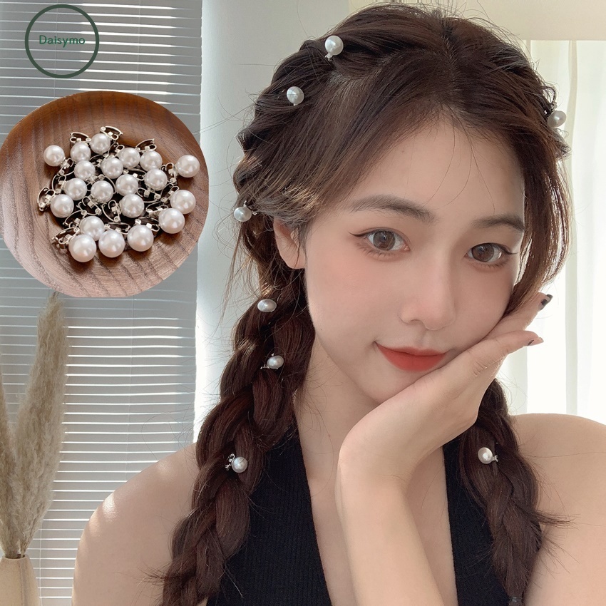 Korean Style Small Pearl Hair Clip For Women Dm Shopee Philippines 2951