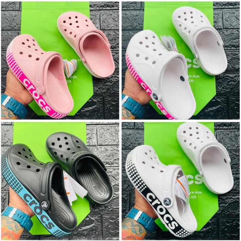 Crocband logo motion clog hot sale