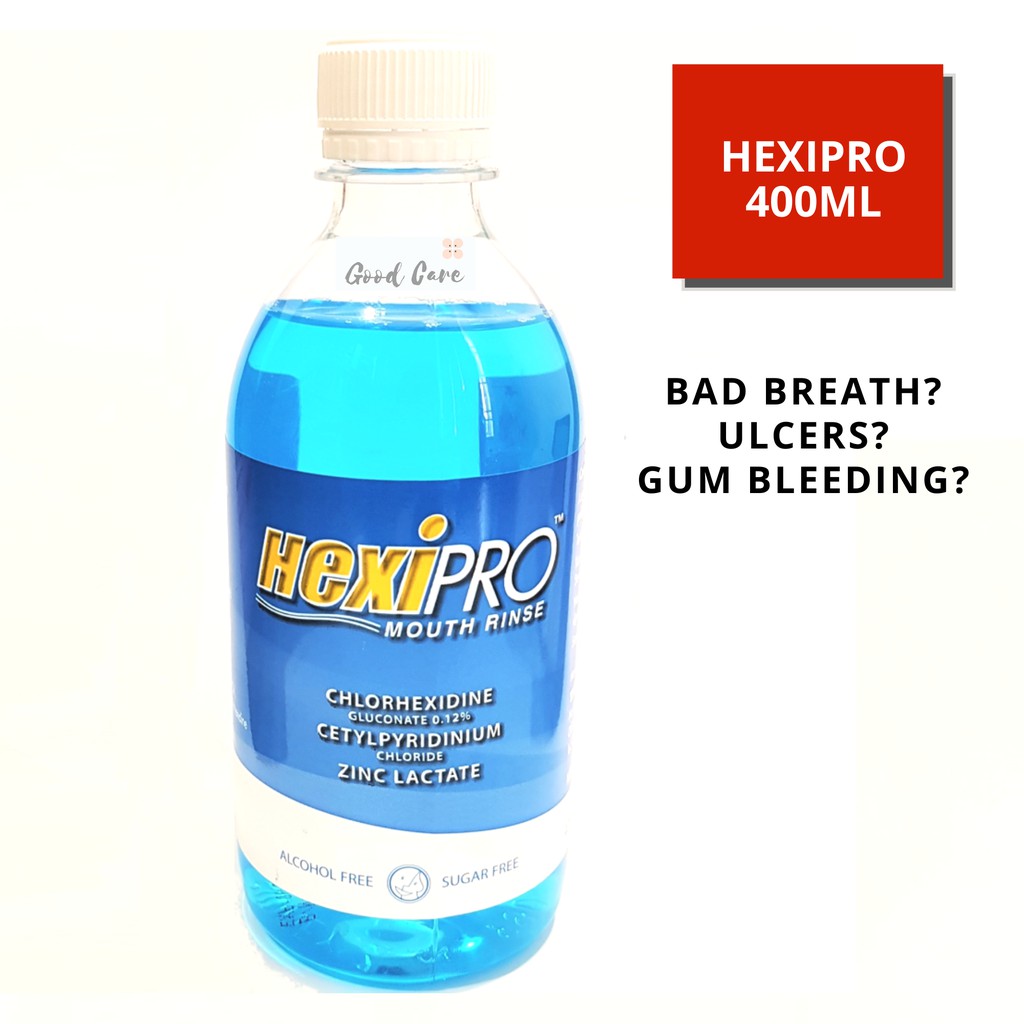 HEXIPRO 400ml Chlorhexidine Mouthwash (Expiry 06/2024) *for bad