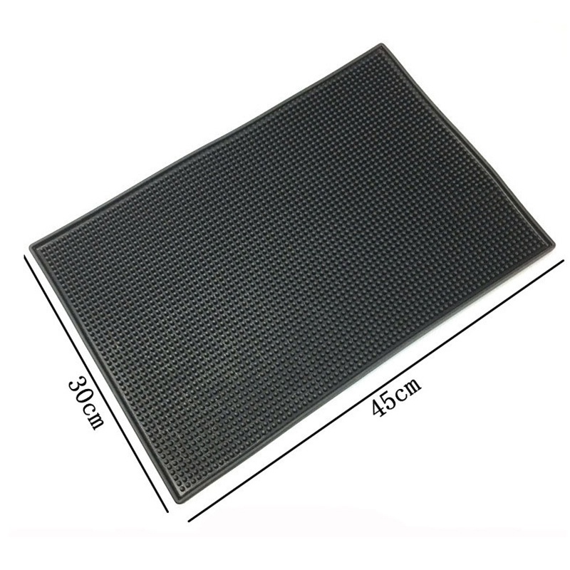 Black Bar Mat Pvc Rubber Bar Service Spill Mat Shopee Philippines