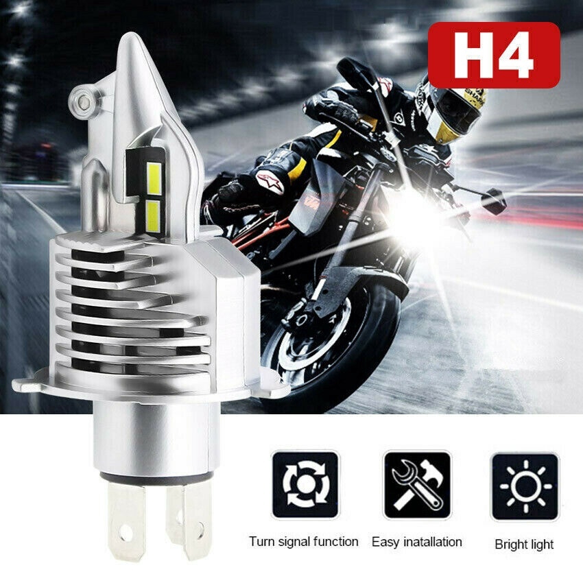 35W Fighter LED H4 Headlight CSP CHIPS All-in-one 1:1 Bulbs SIZE Car ...