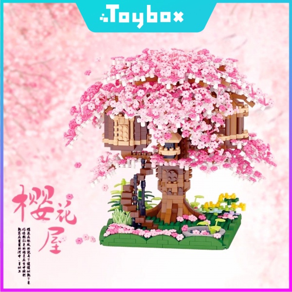 Sakura Tree House micro-particle assembly building blocks toys ...