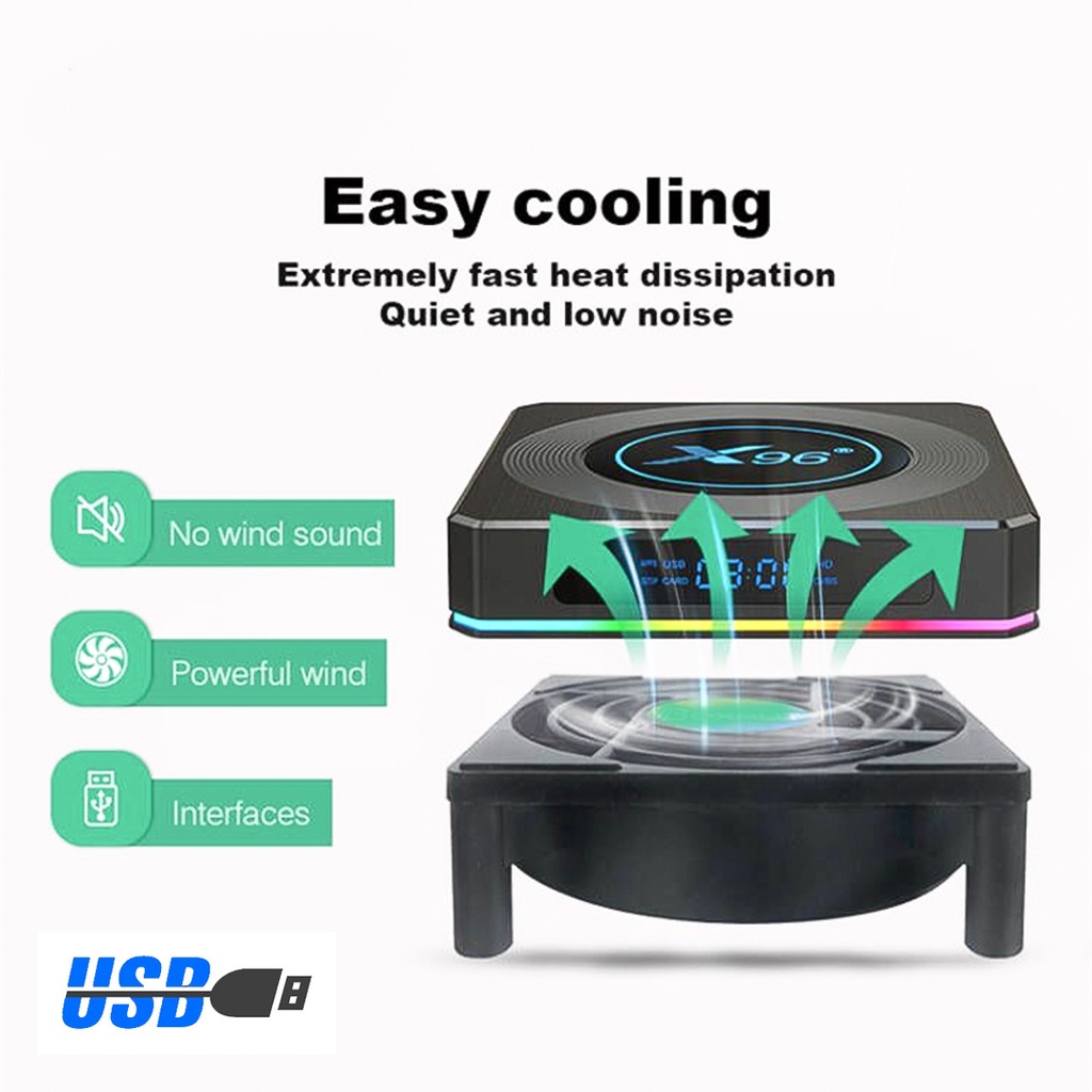 7200 min/r Mini Cooling Fan for Android TV BOX Set Top Box Wireless