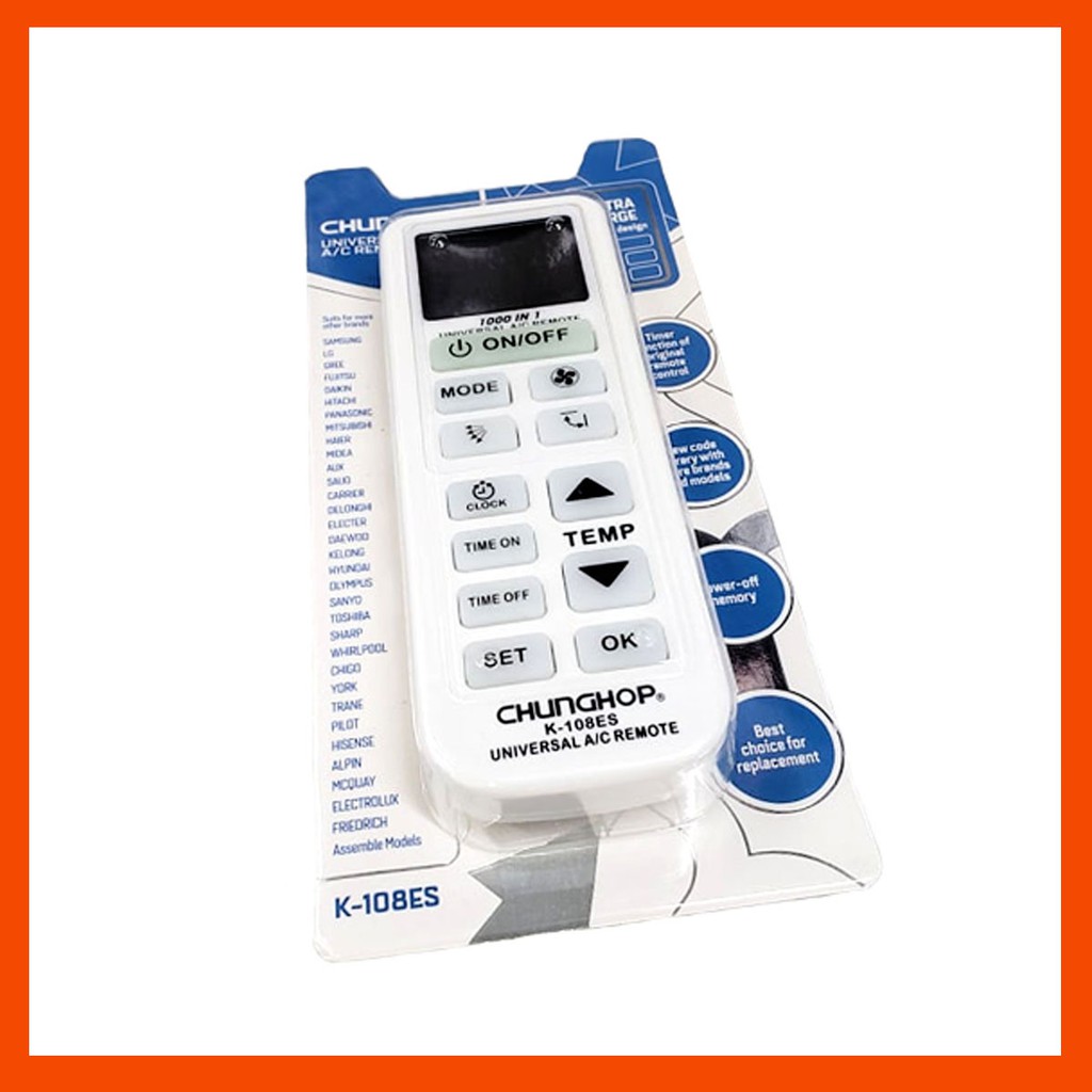 COD / BRANDNEW CHUNGHOP K108ES Universal Aircon Remote | Shopee Philippines