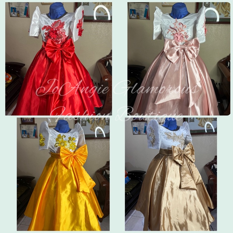 Filipiniana gowns for outlet kids