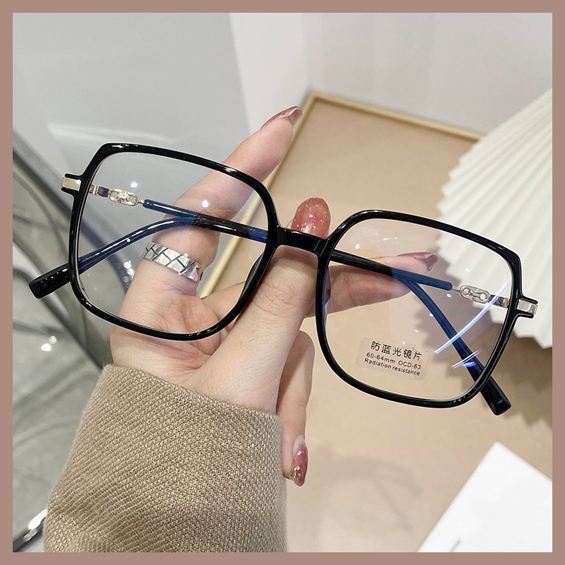 Anti Radiation Photochromic Eyeglass For Women Men Square Replaceable ...