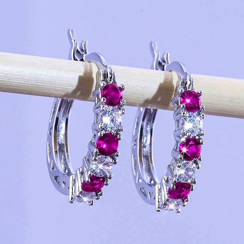 Women's Earrings 925 Silver Earrings Diamond Earrings Stud Earrings ...