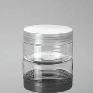 20Pcs 4oz Clear Plastic Slime Containers,Round Wide-Mouth Storage  Jars,Refillable Container for Slime,Cosmetic,Lotion,Candy,Craft,Black Lids  4 oz black lid