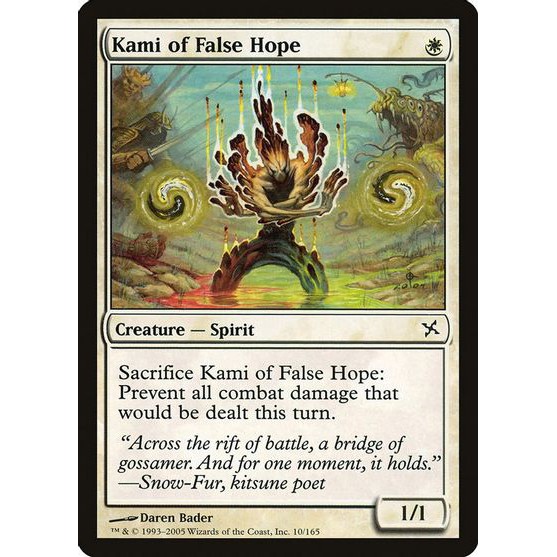 kami of false hope magic card kamigawa modern ajani edh thalia rune