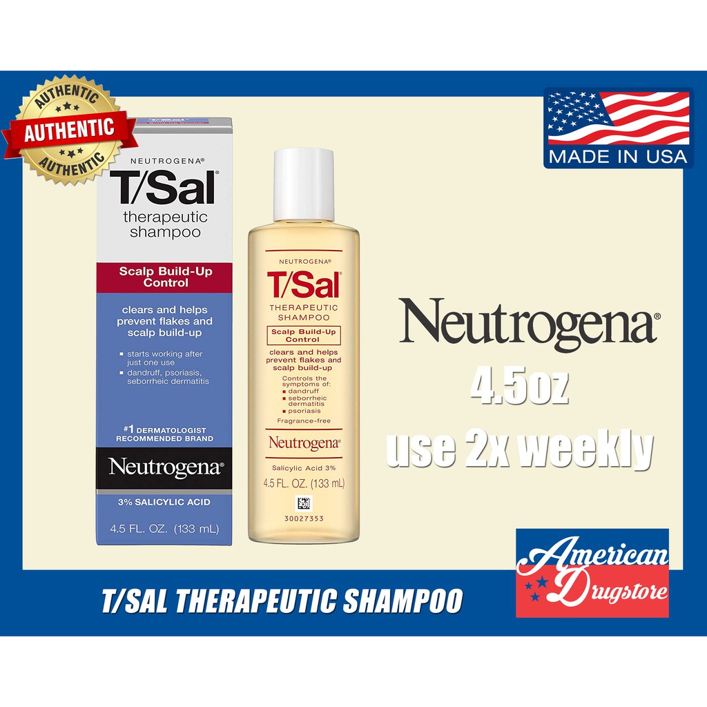 Neutrogena T/Sal Therapeutic Shampoo Dandruff Psoriasis Seborrheic