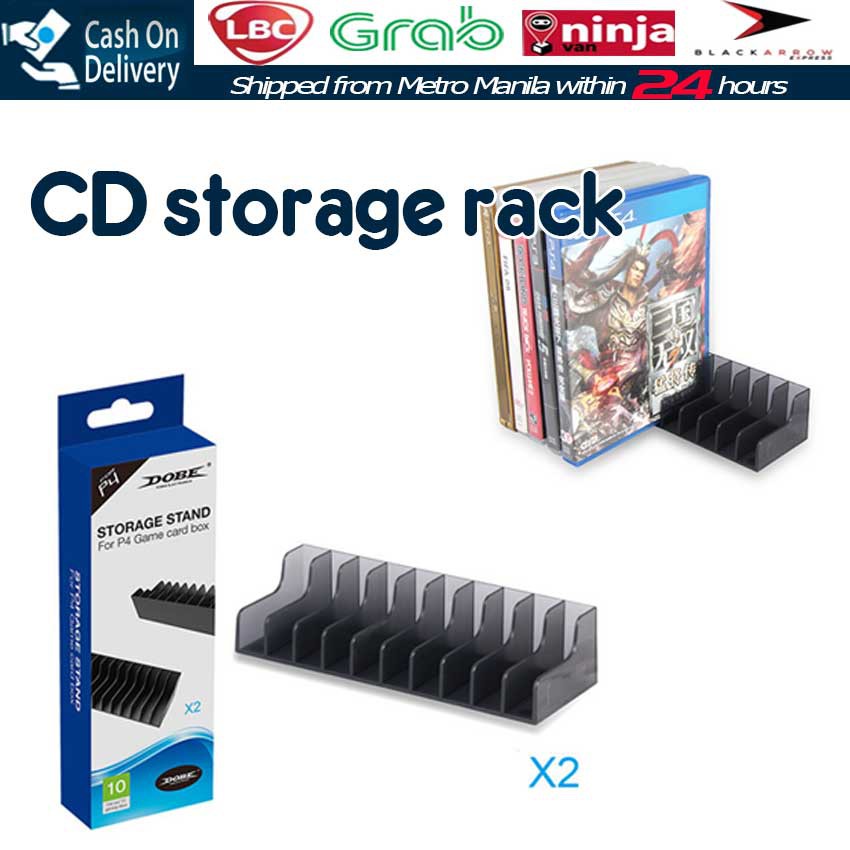 【Fast Delivery】Desk Storage Stand CD Holder Game Card Disk Rack PS4