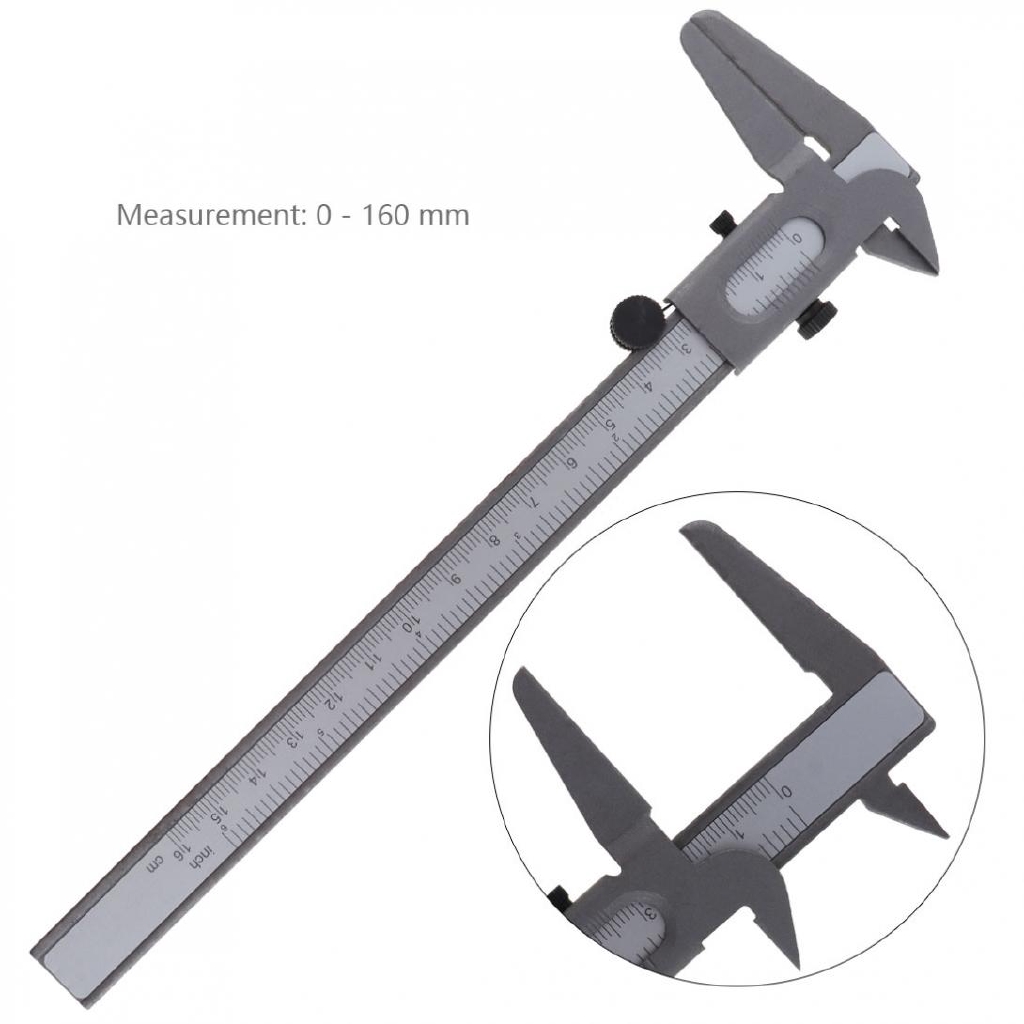 160mm Mini Carbon Steel Vernier Caliper Ruler for Measuring | Shopee ...