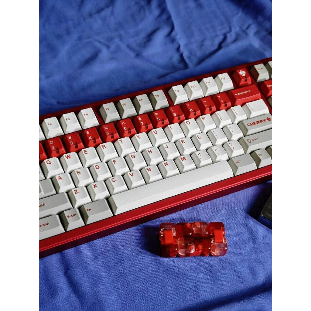 Gmk-赤いアラートキーキャップ,メカニカルキーボード,チェリー