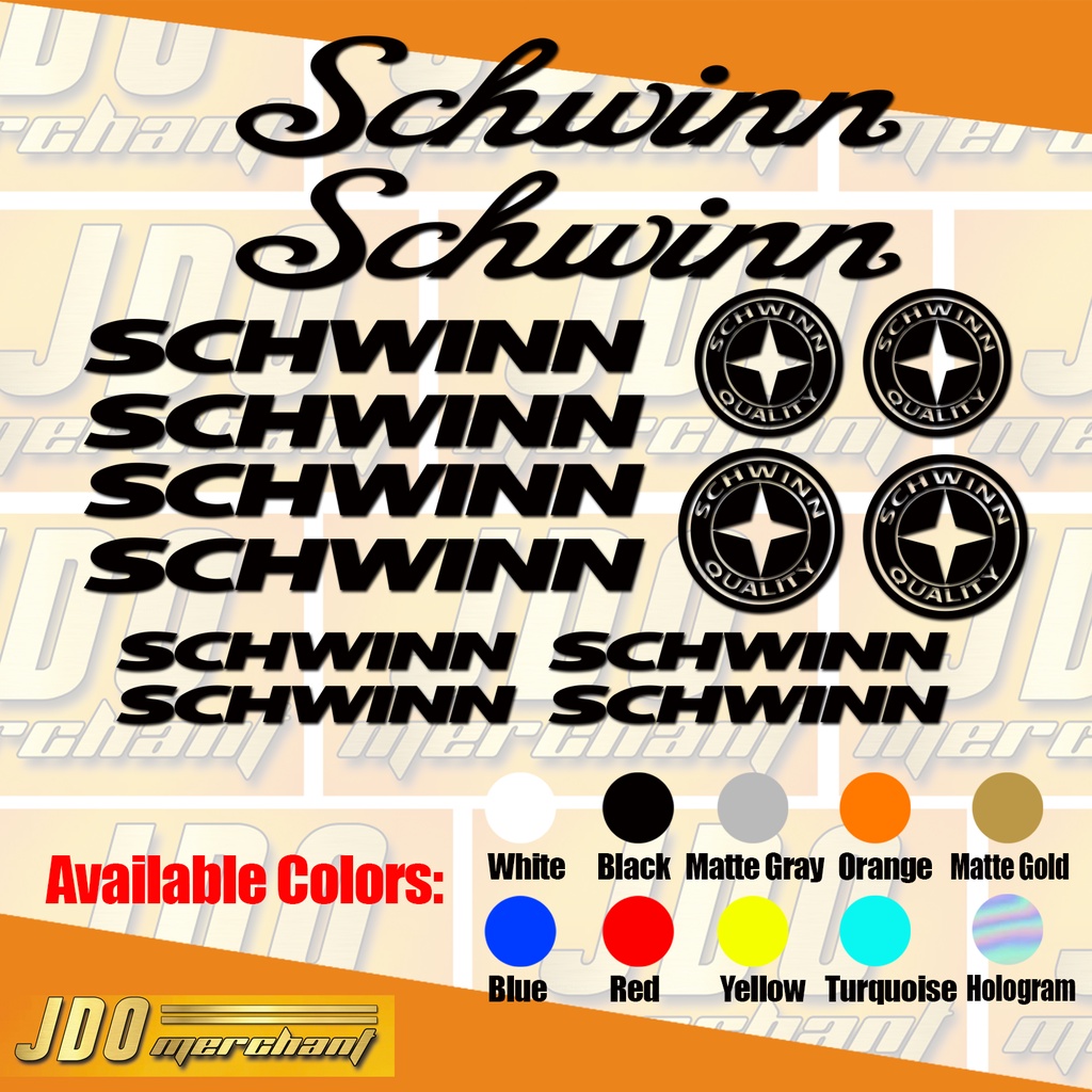 Schwinn Vinyl Stickers Decals set 2 | Shopee Philippines