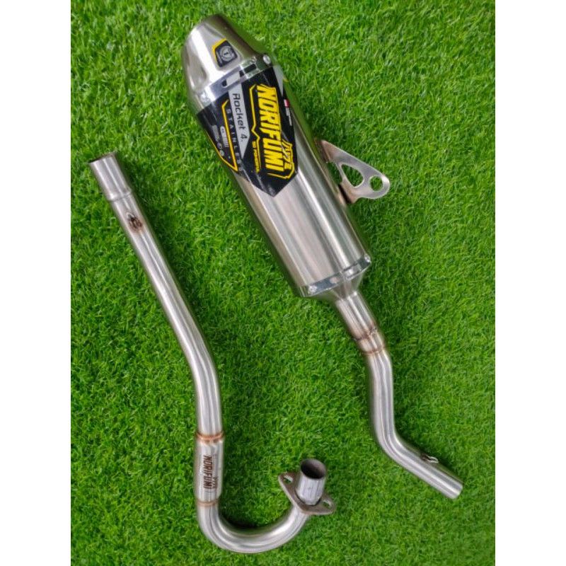 Norifumi ROCKET Exhaust 4stainless PNP KLX 150 CRF 150L D-TRACKER WR155 ...