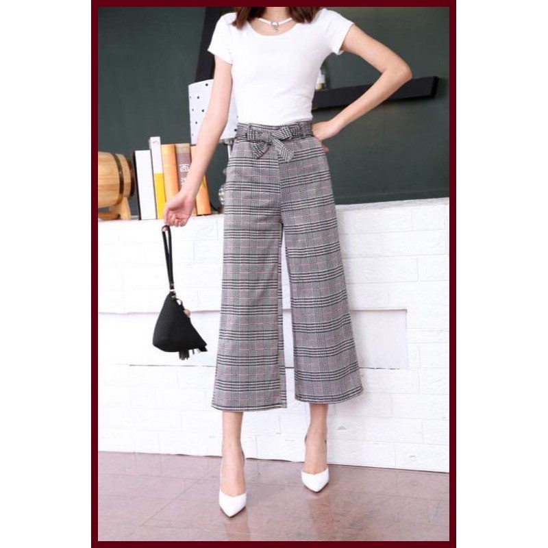 Checkered square sale pants