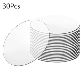 Kellnny Multi Purpose Transparent Acrylic Board Blank Round Panel ...