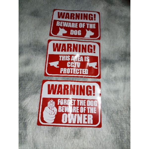 Warning Beware Stickers | Shopee Philippines